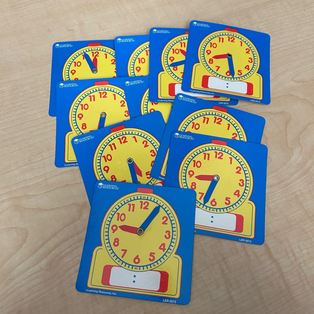 Learning Resources student clocks - set of 10